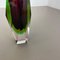 Large Sommerso Murano Glass Vase in 4 Colors by Flavio Poli, Italy, 1970s 13