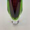 Large Sommerso Murano Glass Vase in 4 Colors by Flavio Poli, Italy, 1970s 10