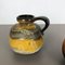 Jarrones 484-21 de cerámica Fat Lava de Scheurich, Germany, años 70. Juego de 2, Imagen 13