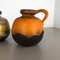 Fat Lava Ceramic 484-21 Vases from Scheurich, Germany, 1970s, Set of 2 4