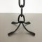 Extra Large Brutalist Sculptural Metal Candleholder, Austria 8