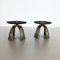 Brutalist Sculptural Metal Candleholders, France, 1970s, Set of 2, Image 3