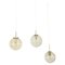 German Glass Ball Pendant Lamps from Glashütte Limburg, Set of 3, Image 1