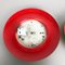 Round Metal & Opaline Glass Wall Sconces in Red & Yellow by Gio Ponti, Italy, 1960s, Set of 2 9