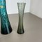 Mundgeblasene Kristallglas Vasen von Alfred Taube, 1960er, 4er Set 12