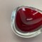 Large Red Murano Glass Ashtray, Italy, 1970s 6