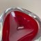 Large Red Murano Glass Ashtray, Italy, 1970s 10