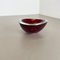Large Red Murano Glass Ashtray, Italy, 1970s 3
