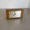 Reloj de mesa de madera de teca al estilo de Max Bill de Junghans Electronic, Germany, años 60, Imagen 3