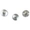 Silver Disc Wall Lights by Charlotte Perriand for Honsel, 1960s, Germany, Set of 3, Image 1