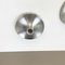Silver Disc Wall Lights by Charlotte Perriand for Honsel, 1960s, Germany, Set of 3 11