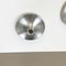 Silver Disc Wall Lights by Charlotte Perriand for Honsel, 1960s, Germany, Set of 3, Image 11