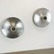 Silver Disc Wall Lights by Charlotte Perriand for Honsel, 1960s, Germany, Set of 3 10