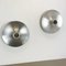 Silver Disc Wall Lights by Charlotte Perriand for Honsel, 1960s, Germany, Set of 3, Image 10