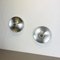 Silver Disc Wall Lights by Charlotte Perriand for Honsel, 1960s, Germany, Set of 3 5