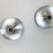 Silver Disc Wall Lights by Charlotte Perriand for Honsel, 1960s, Germany, Set of 3 9