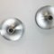 Silver Disc Wall Lights by Charlotte Perriand for Honsel, 1960s, Germany, Set of 3, Image 9