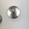 Silver Disc Wall Lights by Charlotte Perriand for Honsel, 1960s, Germany, Set of 3, Image 7