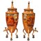 Empire Beverage Dispensers with Monochrome Decoration, Set of 2, Image 1
