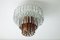 20th Century Murano Glass Ceiling Lamp by Paolo Venini 3