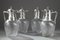 Ewers in Silver and Crystal, 19th Century, Set of 4 3