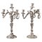 19th Century Silver Candelabra from Boin Taburet, Set of 2 1