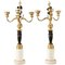 Early 19th Century Empire Candelabra with Caryatids, Set of 2 1