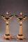19th Century Louis Philippe Bronze and Siena Marble Candelabras, Set of 2 2