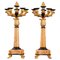 19th Century Louis Philippe Bronze and Siena Marble Candelabras, Set of 2 1