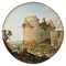 Round Micromosaic Depicting Mausoleum of Cecilia Metella on the Appian Way, Early 19th Century 1