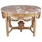 Louis XVI Tisch aus Holz und vergoldetem Holz 1