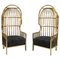 Bora Bora Birdcage Chairs in Gold by Eichholtz, Set of 2, Image 1