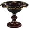 19th Century Bohemian Crystal Cup in Ruby Red with Enameled Decoration 1