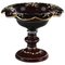 19th Century Bohemian Crystal Cup in Ruby Red with Enameled Decoration, Image 1