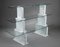 Carrara Marble Bookcase with Glass Shelves by Alessandro Mendini, 1970s 5