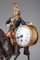 18. Jh. Louis XVI Uhr mit Darstellung eines Soldaten auf dem Pferderücken 7