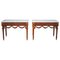 Louis XVI Style Walnut Console Tables, Set of 2, Image 1