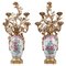 Vases Montés en Lampes de la Famille Rose, 19ème Siècle, Set de 2 1