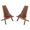 Scandinavian Teak Folding Chairs, Set of 2 1