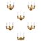Charles X Gilded Bronze Wall Sconces, Set of 6 1
