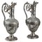 Cut-Glass Silver-Mounted Decanters by Edmond Tétard, 19th Century, Set of 2 1