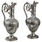 Cut-Glass Silver-Mounted Decanters by Edmond Tétard, 19th Century, Set of 2, Image 1