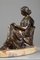 Moreau After James Pradier, donna seduta, scultura in bronzo, Immagine 7