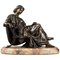 Moreau After James Pradier, donna seduta, scultura in bronzo, Immagine 1