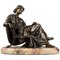 Moreau Nach James Pradier, Sitzende Frau, Bronze Skulptur 1