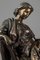 Moreau After James Pradier, donna seduta, scultura in bronzo, Immagine 3