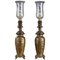 Chinese Style Kerosene Lamps with Birds, Set of 2 1