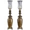 Chinese Style Kerosene Lamps with Birds, Set of 2, Image 1