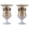 Medici Vasen aus weißem Opalglas von Jean-Baptiste Desvignes, 2er Set 1