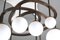 Lacquered Wood, Copper and Opaline Chandelier by Yves Faucheur 6